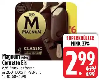 Edeka Magnum oder Cornetto Eis Angebot