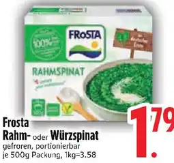 Edeka FROSTA Rahm- oder Würzspinat Angebot