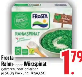 Edeka FROSTA Rahm- oder Würzspinat Angebot