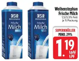 Edeka Weihenstephan Frische Milch Angebot