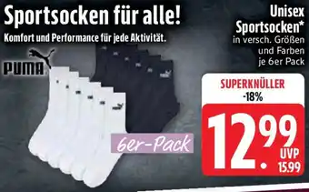 Edeka PUMA Unisex Sportsocken Angebot