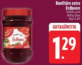 Edeka GUT&GÜNSTIG Konfitüre extra Erdbeere Angebot