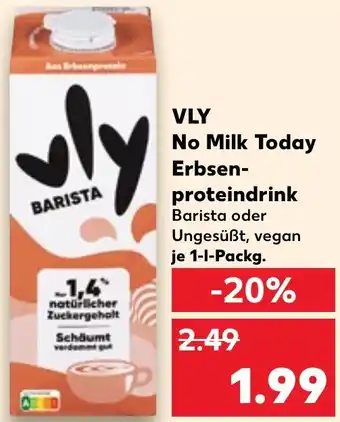 Kaufland VLY No Milk Today Erbsenproteindrink Angebot