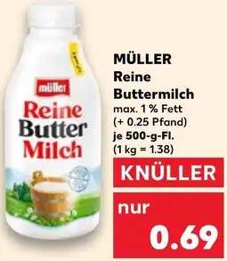 Kaufland MÜLLER Reine Buttermilch Angebot