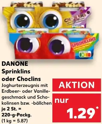 Kaufland DANONE Sprinklins oder Choclins Angebot