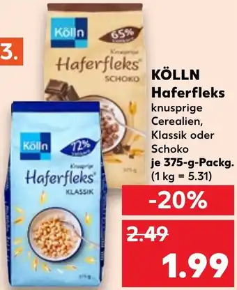 Kaufland KÖLLN Haferfleks Angebot