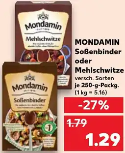 Kaufland MONDAMIN Soßenbinder oder Mehlschwitze Angebot