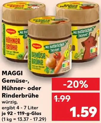 Kaufland MAGGI Gemüse-, Hühner- oder Rinderbrühe Angebot