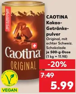 Kaufland CAOTINA Kakao Getränkepulver Angebot