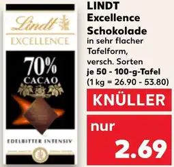 Kaufland LINDT Excellence Schokolade Angebot