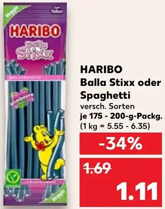 Kaufland HARIBO Balla Stixx oder Spaghetti Angebot