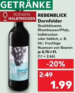 Kaufland REBENBLICK Dornfelder Angebot