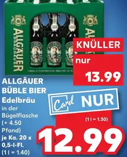 Kaufland ALLGÄUER BÜBLE BIER Edelbräu Angebot