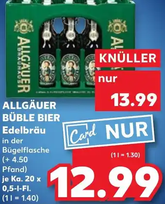 Kaufland ALLGÄUER BÜBLE BIER Edelbräu Angebot