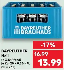 Kaufland BAYREUTHER Hell Angebot