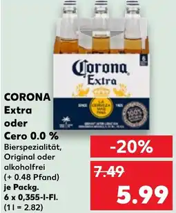 Kaufland CORONA Extra oder Cero 0.0% Angebot