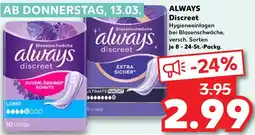 Kaufland ALWAYS Discreet Angebot