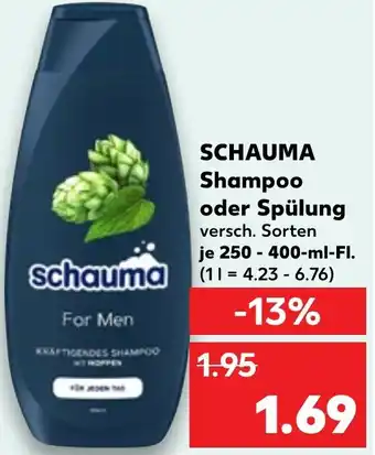 Kaufland SCHAUMA Shampoo oder Spülung Angebot