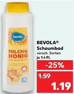 Kaufland BEVOLA Schaumbad Angebot