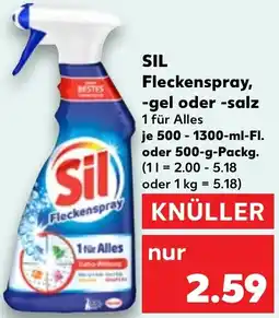 Kaufland SIL Fleckenspray, -gel oder -salz Angebot