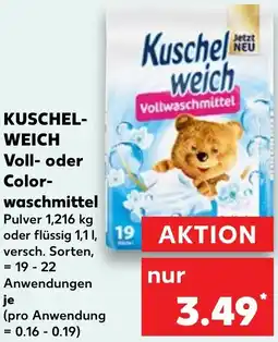 Kaufland KUSCHELWEICH Voll- oder Colorwaschmittel Angebot