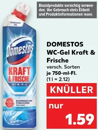 Kaufland DOMESTOS WC-Gel Kraft & Frische Angebot