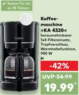 Kaufland Severin Kaffeemaschine KA 4320 Angebot