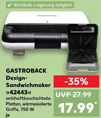 Kaufland GASTROBACK Design Sandwichmaker 42443 Angebot