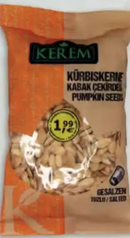 Hepsi-Markt Kerem Gesalzene Kürbiskerne Tuzlu Kabak Cekirdek Nevsehir Angebot