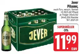 Edeka Jever Pilsener Angebot