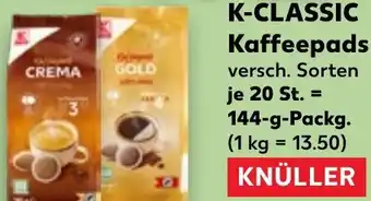 Kaufland K-CLASSIC Kaffeepads Angebot