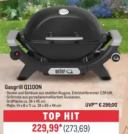 METRO weber Gasgrill Q1100N Angebot