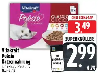 Edeka Vitakraft Poésie Katzennahrung Angebot