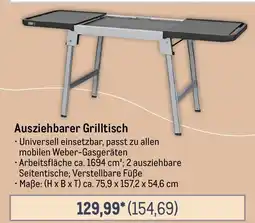 METRO weber Ausziehbarer Grilltisch Angebot