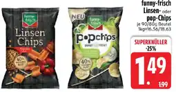 Edeka funny-frisch Linsen oder pop-Chips Angebot