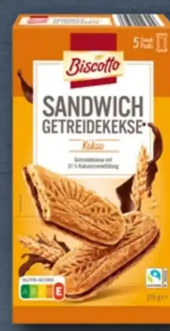 Aldi Nord Biscotto Sandwich-Getreidekekse Angebot