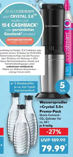 Kaufland Wassersprudler Crystal 3.0 Promo-Pack Angebot