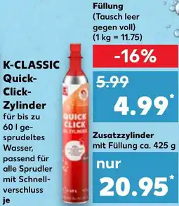 Kaufland K-CLASSIC Quick Click Zylinder Angebot