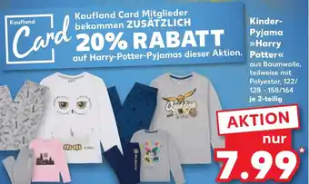 Kaufland Kinder Pyjama Harry Potter Angebot