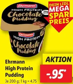 Lidl Ehrmann High Protein Pudding Angebot