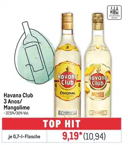 METRO Havana Club 3 Anos/ Mangolime Angebot