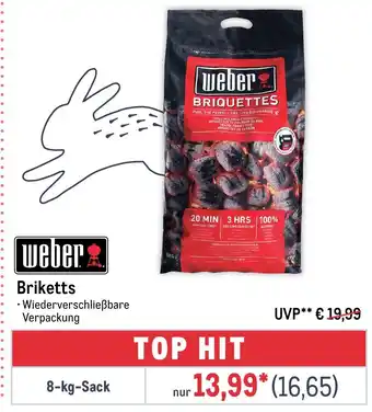 METRO weber Briketts Angebot