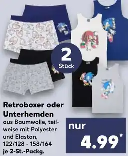 Kaufland SONIC Retroboxer oder Unterhemden Angebot