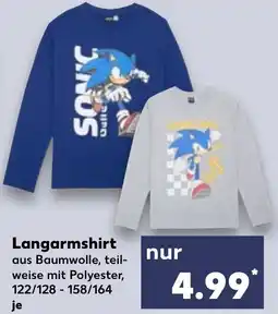 Kaufland SONIC Langarmshirt Angebot