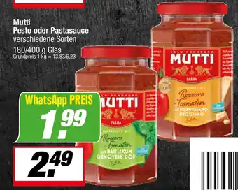 L. STROETMANN GROSSMARKT Mutti Pesto oder Pastasauce Angebot