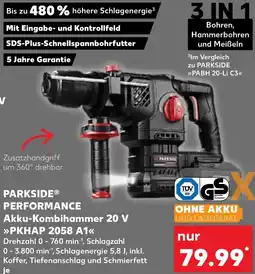 Kaufland PARKSIDE PERFORMANCE Akku-Kombihammer 20 V PKHAP 2058 A1 Angebot