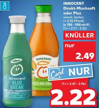 Kaufland INNOCENT Direkt-Mischsaft oder Plus Angebot