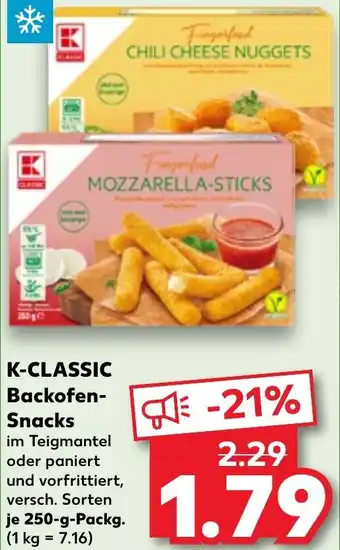 Kaufland K-CLASSIC Backofen Snacks Angebot