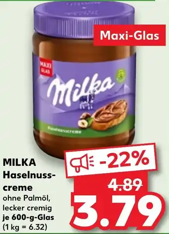 Kaufland MILKA Haselnusscreme Angebot