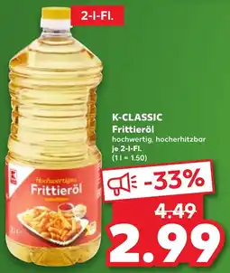 Kaufland K-CLASSIC Frittieröl Angebot